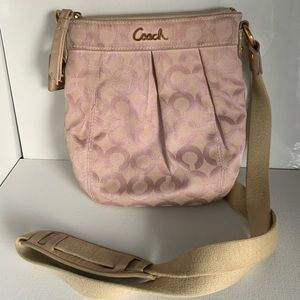 Coach Classic C Pattern Crossbody Purse in Pink